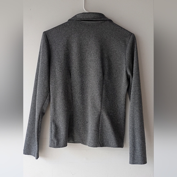 JOE BEN BASSET Gray Zip Up Collared Jacket Blazer Women's Size Medium - Picture 5 of 7